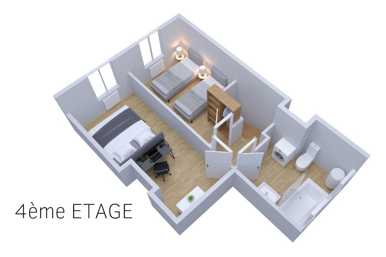 Le Double Pirou # 2 Appartements # Halte Auvergne Thiers Zewnętrze zdjęcie