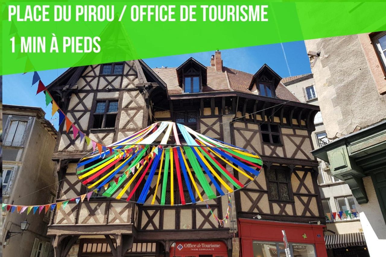 Le Double Pirou # 2 Appartements # Halte Auvergne Thiers Zewnętrze zdjęcie
